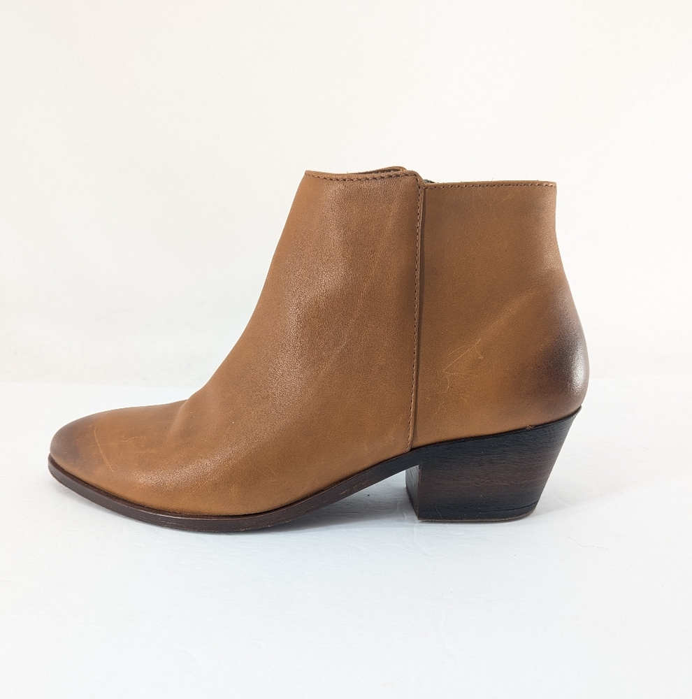 Thursday Everyday Toffee Downtown Leather Ankle Bootie Tan Brown Fall Size 8.5 - Picture 5 of 16